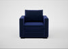 Palermo Armchair Nobilis Velvet Neptune / Black