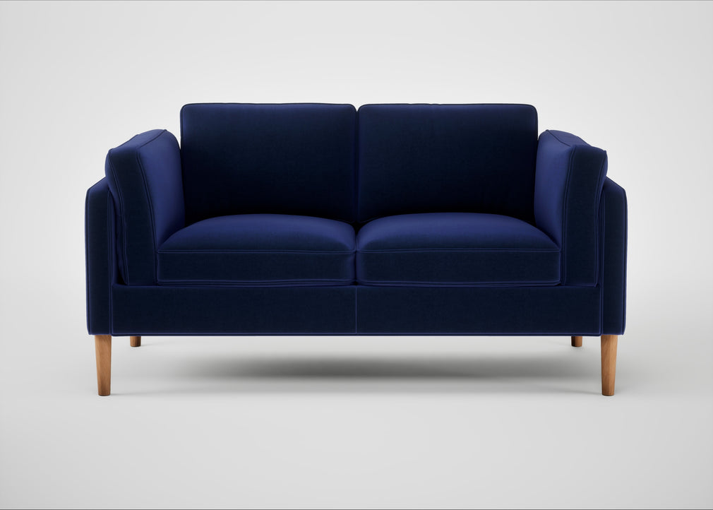 Sonno 2 Seater Sofa Nobilis Velvet Neptune / Natural