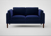 Sonno 2 Seater Sofa Nobilis Velvet Neptune / Walnut