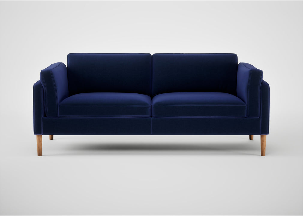 Sonno 3 Seater Sofa Nobilis Velvet Neptune / Natural