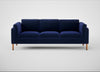 Sonno 4 Seater Sofa Nobilis Velvet Neptune / Natural