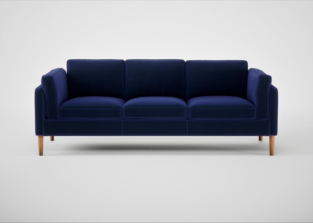 Sonno 4 Seater Sofa Nobilis Velvet Neptune / Natural