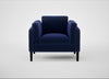 Sonno Armchair Nobilis Velvet Neptune / Wenge Black