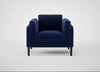 Sonno Armchair Nobilis Velvet Neptune / Walnut