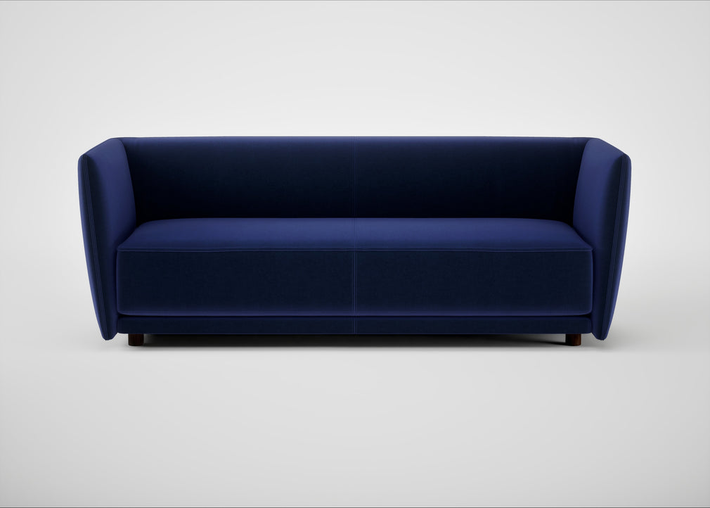 Valley 3 Seater Sofa Nobilis Velvet Neptune