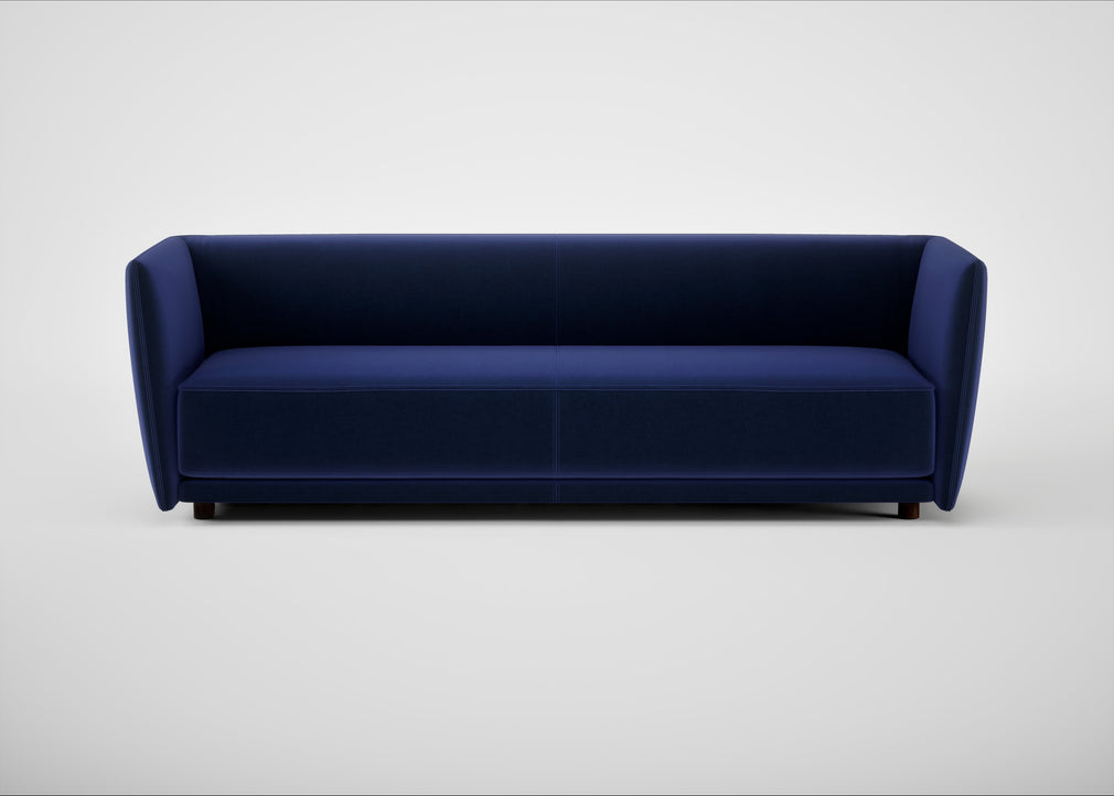 Valley 4 Seater Sofa Nobilis Velvet Neptune