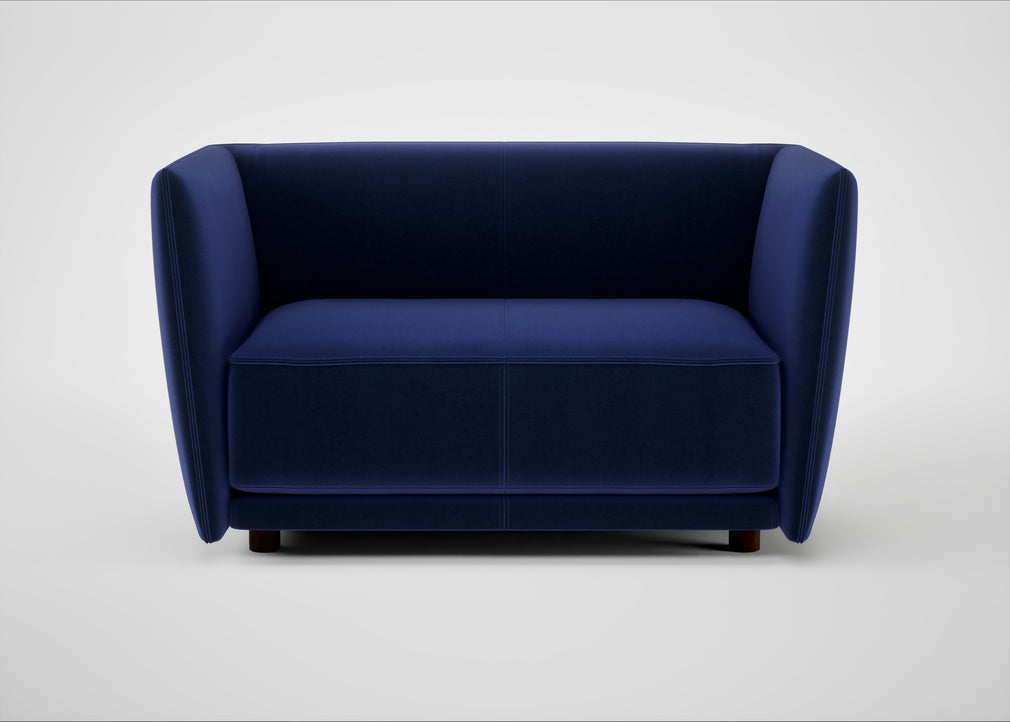 Valley Loveseat Nobilis Velvet Neptune
