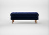 Hepburn Ottoman Nobilis Velvet Neptune / Natural