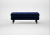 Hepburn Ottoman Nobilis Velvet Neptune / Wenge