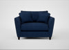 Torino Loveseat Broad Weave Lagoon / Black
