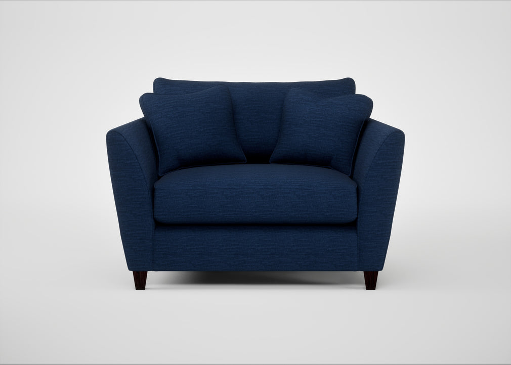 Torino Loveseat Broad Weave Lagoon / Black