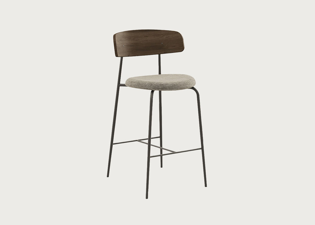 Cover Bar Chair Dark Walnut