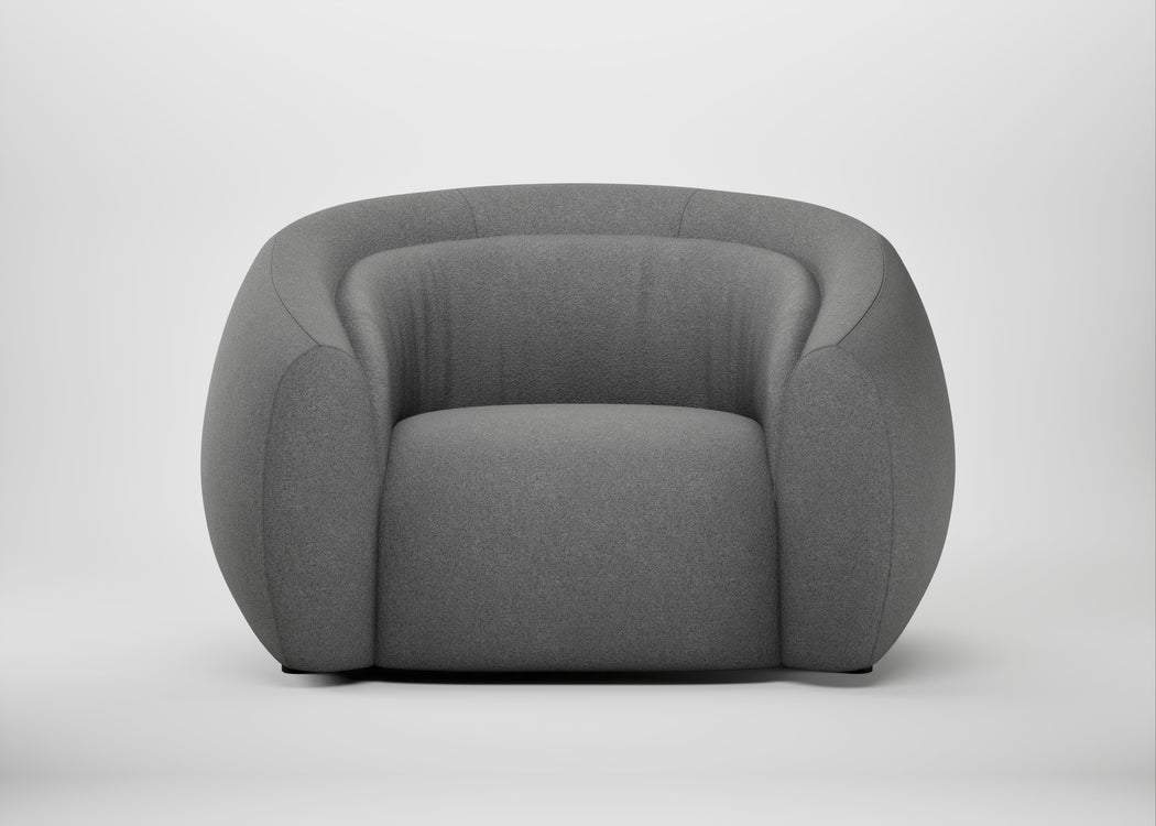 Flora Loveseat St Moritz Wool Light Grey