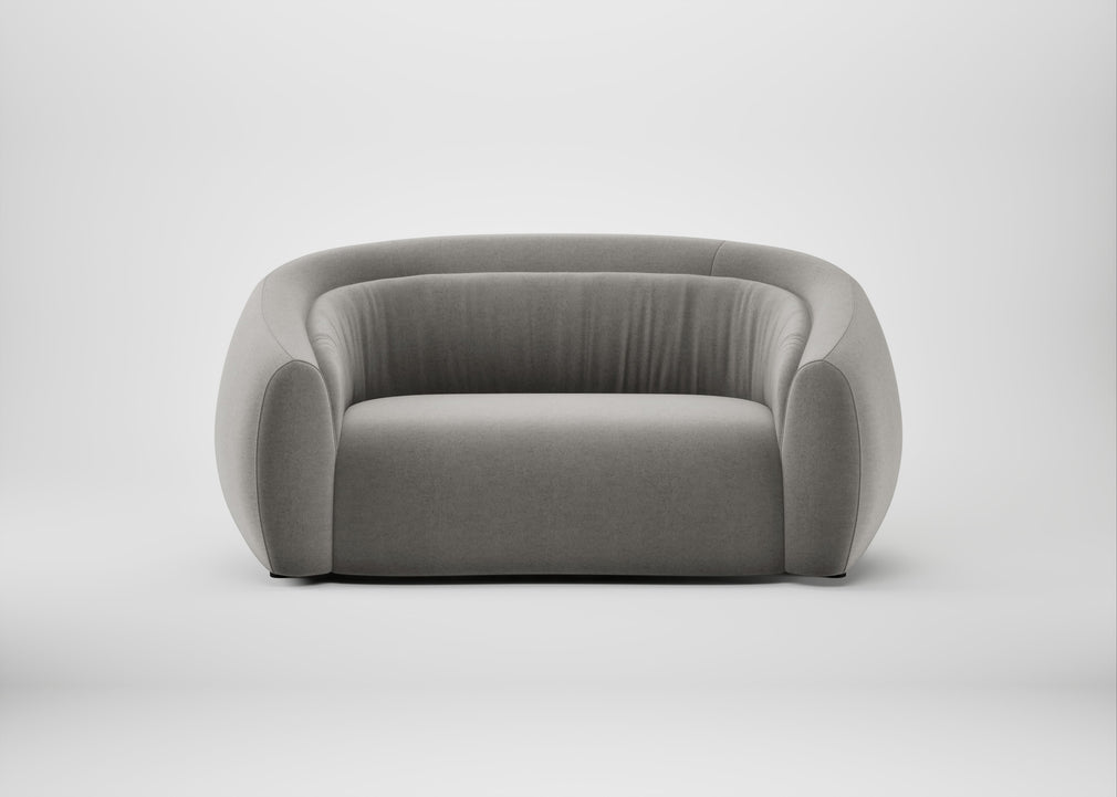 Flora 2 Seater Sofa Nobilis Velvet Dolphin