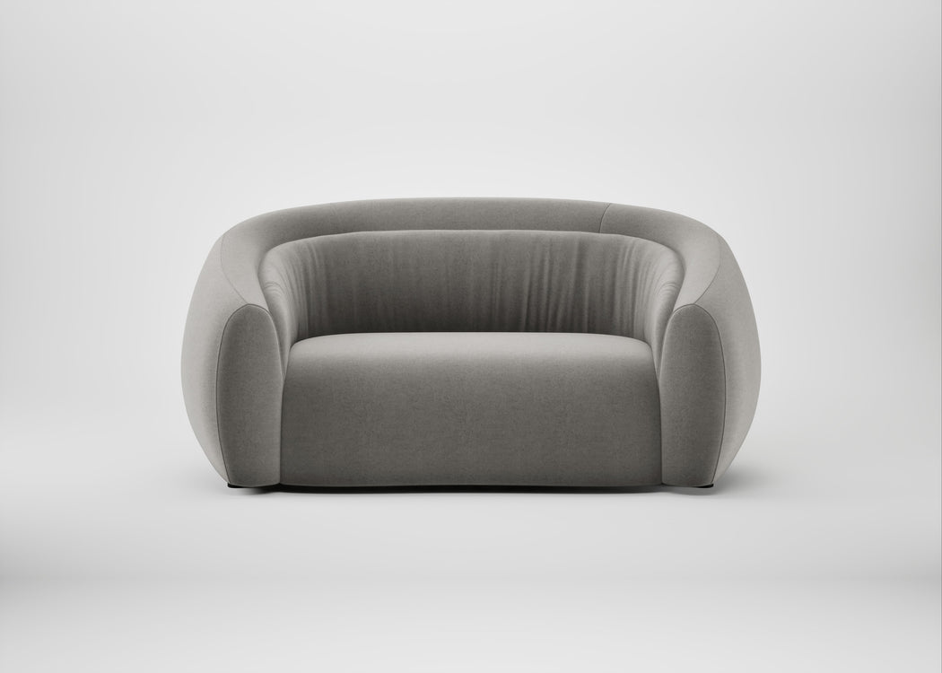 Flora 2 Seater Sofa Nobilis Velvet Dolphin