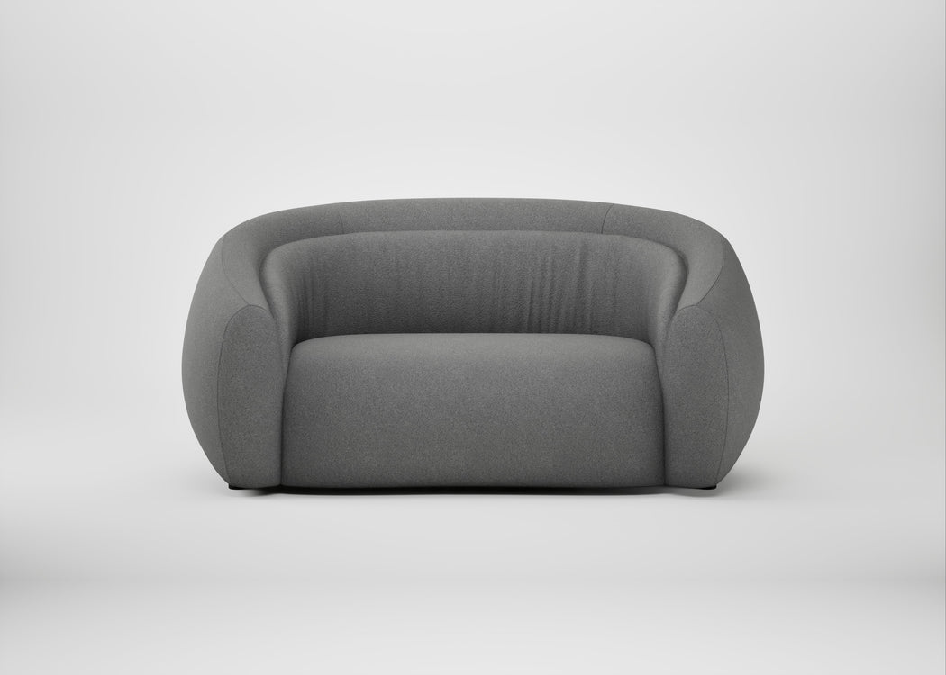 Flora 2 Seater Sofa St Moritz Wool Light Grey