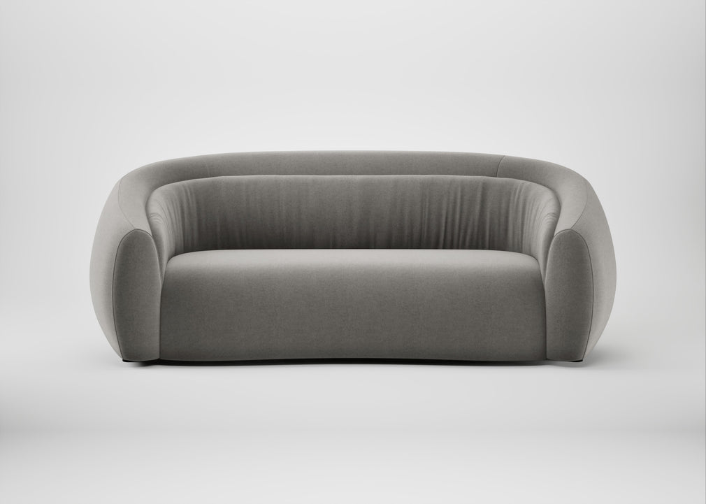 Flora 3 Seater Sofa Nobilis Velvet Dolphin