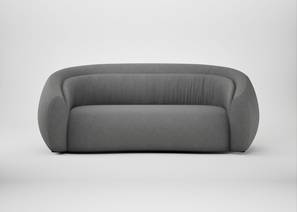 Flora 3 Seater Sofa St Moritz Wool Light Grey