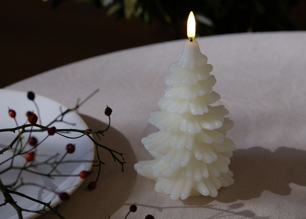 LED Christmas Tree Candle Small White