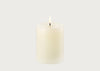 LED Pillar Candles 7.8 x 10cm Ivory