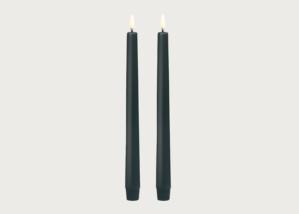 LED Smooth Tapered Dinner Candles