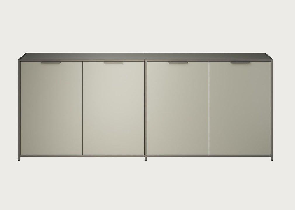 Dita Sideboard Argile Lacquer Bronze Frame
