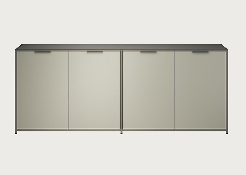 Dita Sideboard Argile Lacquer Bronze Frame