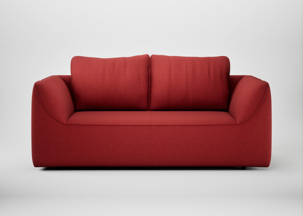 Morven 2 Seater Sofa Melton Wool Red Oxide