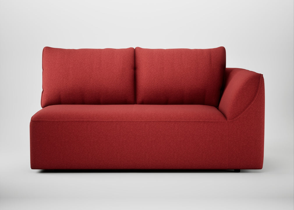 Morven Right Hand Facing 2 Seater Unit Melton Wool Red Oxide