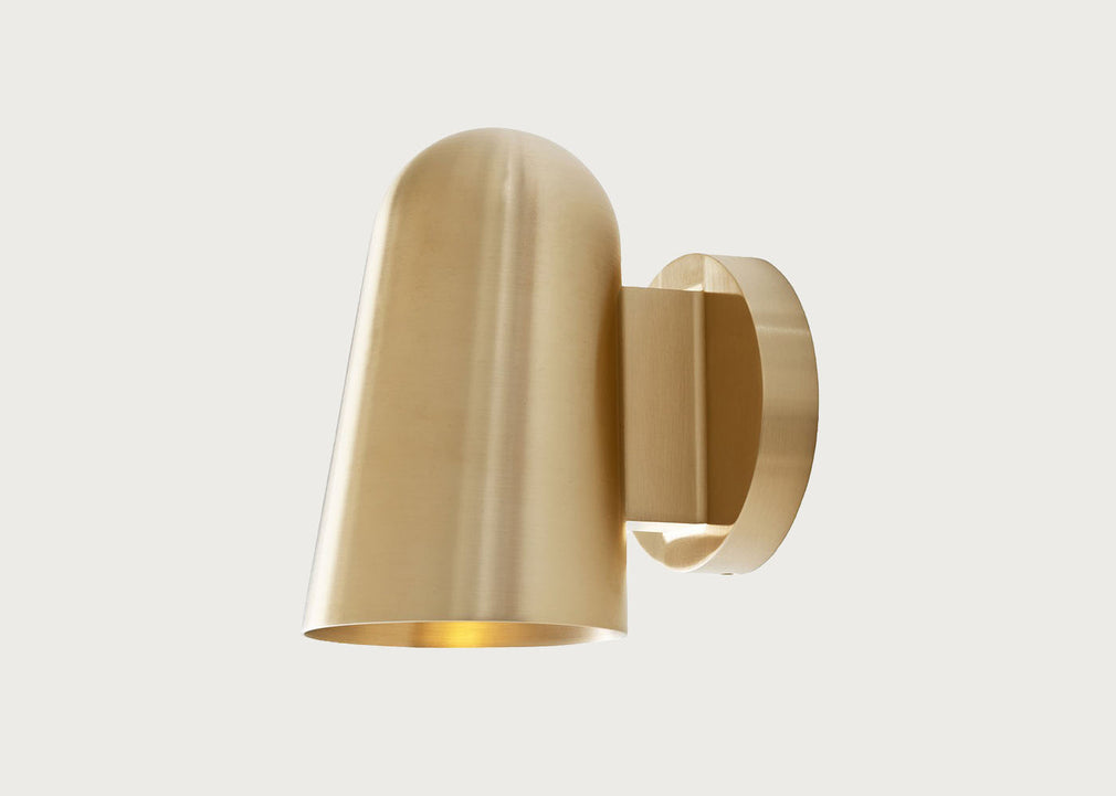 Solid Wall Light Brass IP65