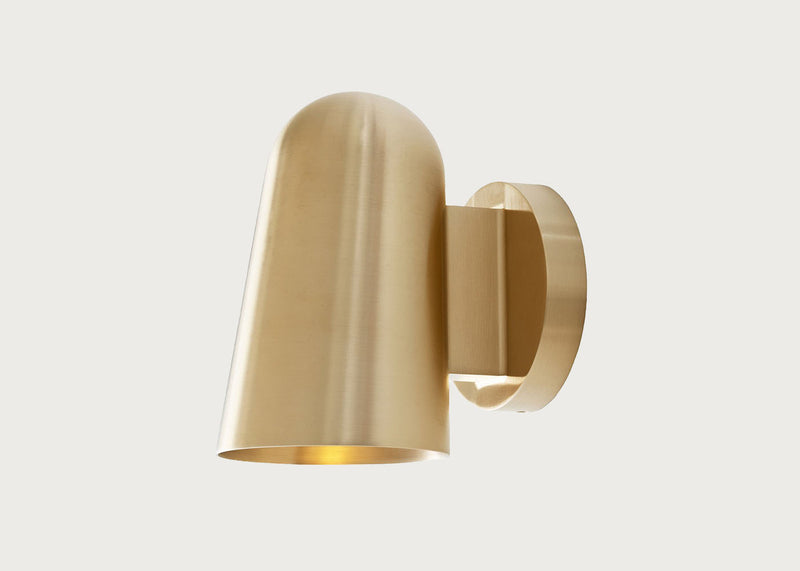 Solid Wall Light Brass IP65