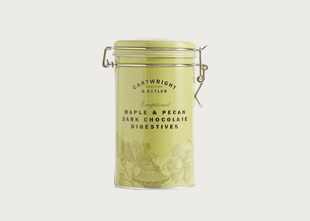 Maple & Pecan Dark Chocolate Digestives in Tin
