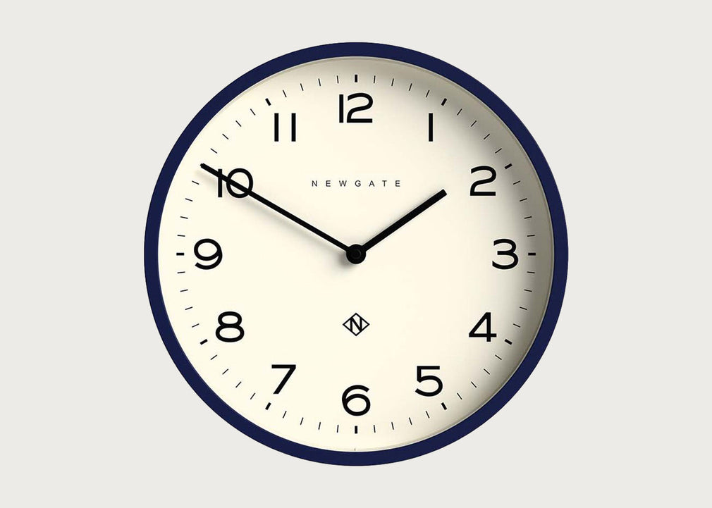 Echo Number Four Wall Clock Midnight Blue