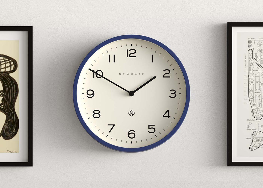 Echo Number Four Wall Clock Midnight Blue