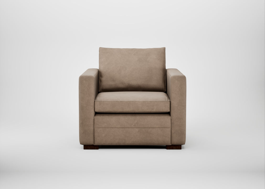 Palermo Armchair Heritage Leather Camel 2015 / Walnut and Brass