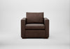 Palermo Armchair Heritage Leather Chestnut 2064 / Walnut and Brass