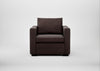 Palermo Armchair Heritage Leather Dark Walnut 2069 / Black