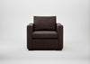 Palermo Armchair Heritage Leather Dark Walnut 2069 / Walnut and Brass