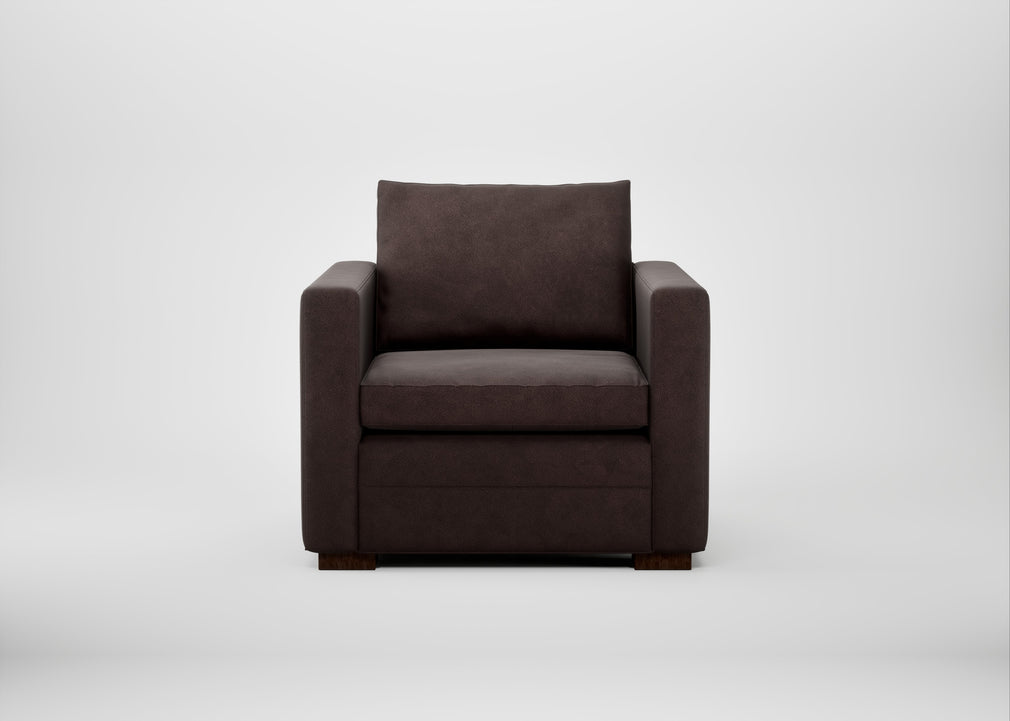 Palermo Armchair Heritage Leather Dark Walnut 2069 / Walnut