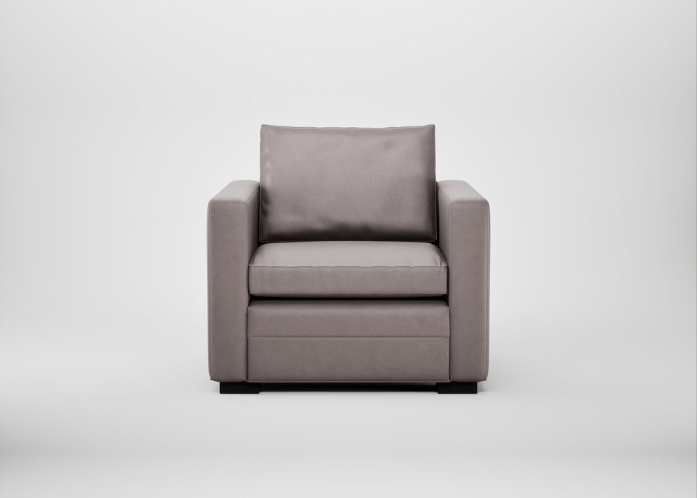 Palermo Armchair Heritage Leather Stone Grey 2060 / Black