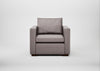 Palermo Armchair Heritage Leather Stone Grey 2060 / Walnut