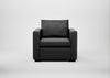 Palermo Armchair Linea Leather Black 622 / Black