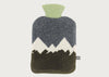Lambswool Hottie Cover Green & Grey Mountain