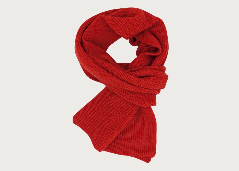 Ribbed Lambswool Scarf