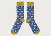 Men's Organic Cotton Ankle Socks Whippet Navy