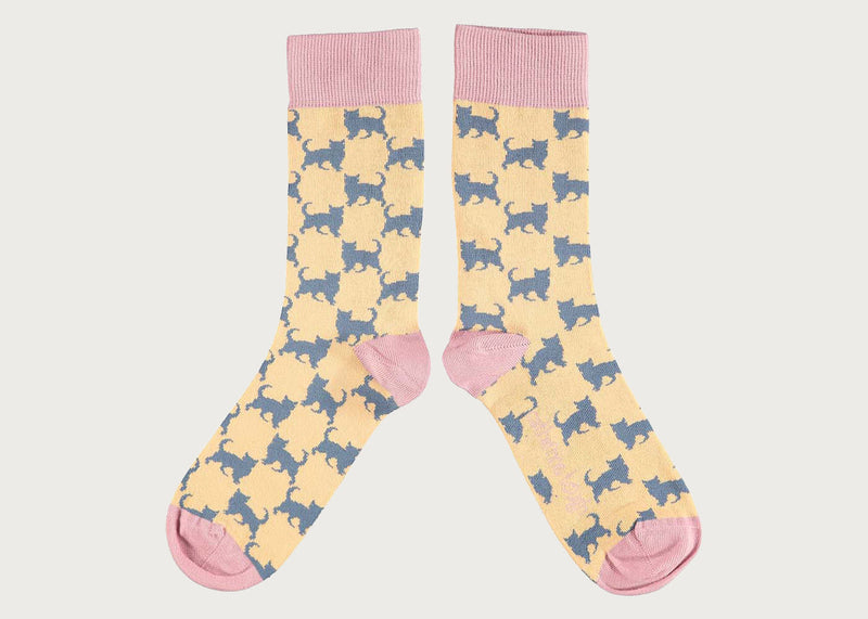 Women's Organic Cotton Ankle Sock Cat