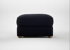 Tailor Rectangular Footstool Boucle Indigo / Natural