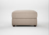 Tailor Rectangular Footstool Boucle Tweed Pearl / Walnut Stained