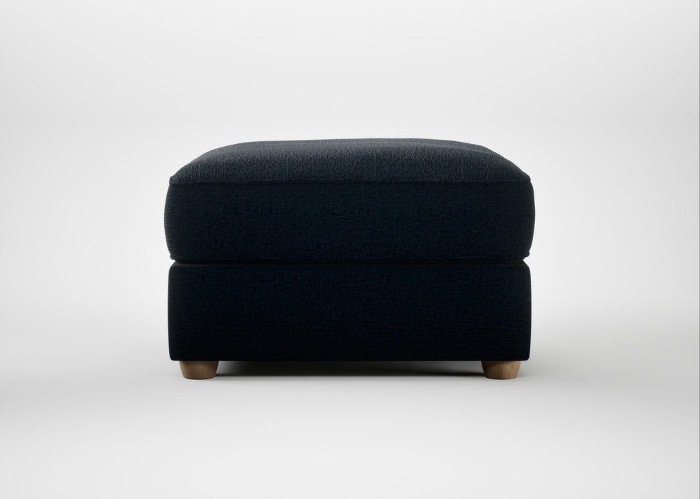 Tailor Rectangular Footstool Boucle Velvet Space / Natural