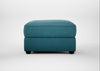 Tailor Rectangular Footstool Brushed Cotton Cadet / Black